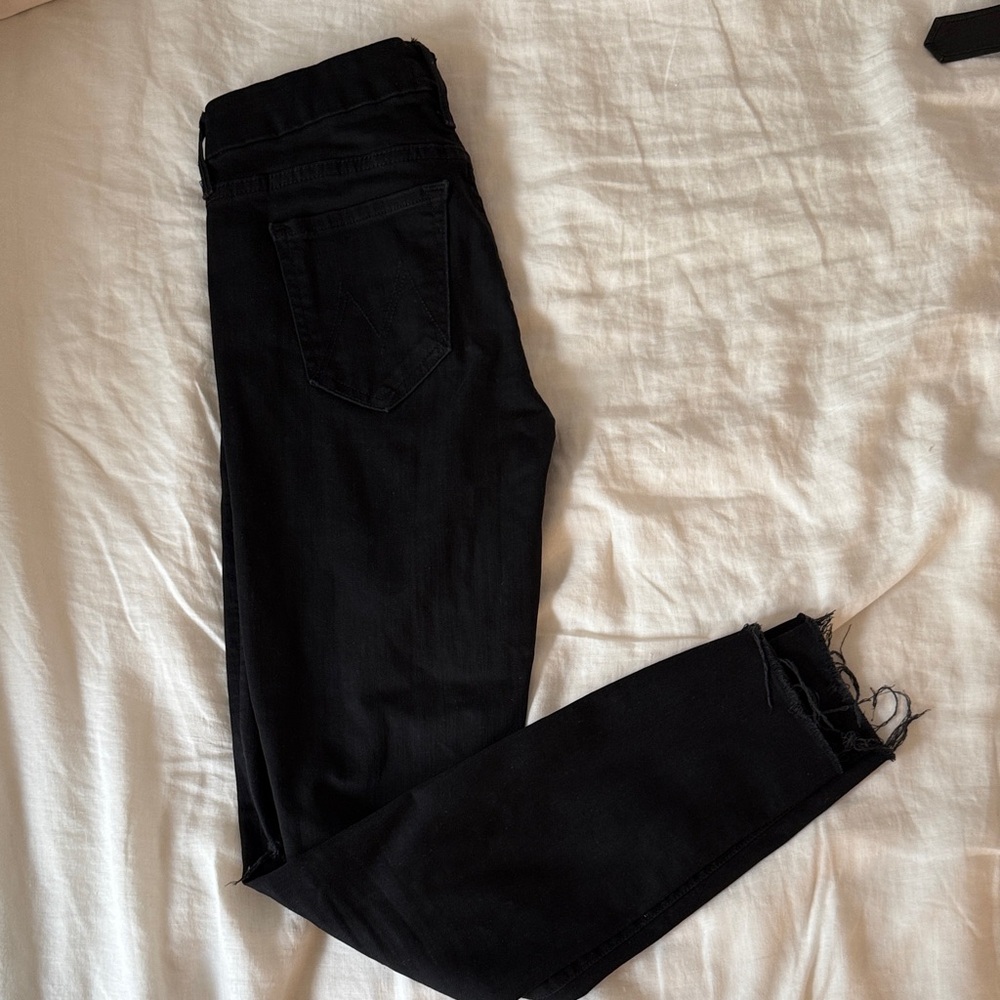 MOTHER Women's Black Skinny Jeans